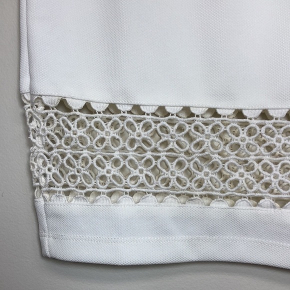 Sabo Skirt‎ Pencil Mini Skirt White Eyelet XS - Picture 4 of 6